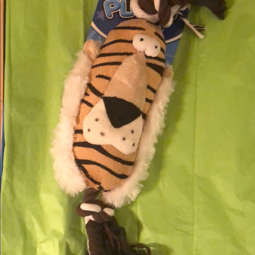 🌟🐾Tiger and Rope head with honking squeakers🐶👀